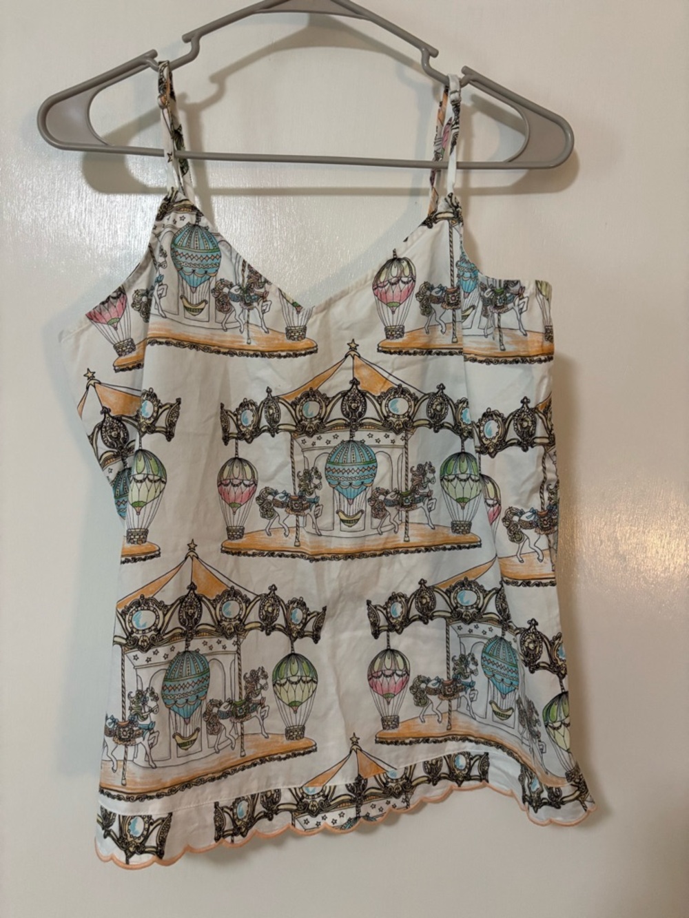 Bedhead Pajama Top Size Medium Carousel Print Camisole